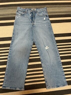 Levi's Light Blue Straight Leg Jeans 26” inseam